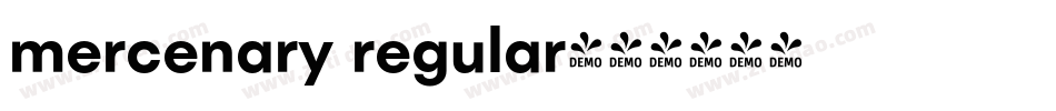 mercenary regular字体转换